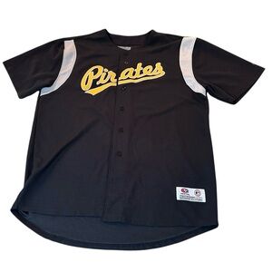 Pittsburgh Pirates MLB True Fan Brand Short Sleeve Jersey Black Mens Size XL